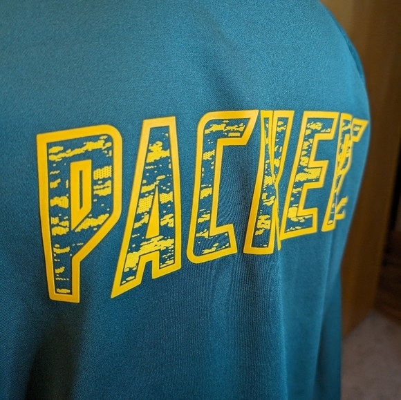 FANATICS GREEN Bay Packers NFL Embroidered Stitched Logo SWEATSHIRT - Picture 11 of 14